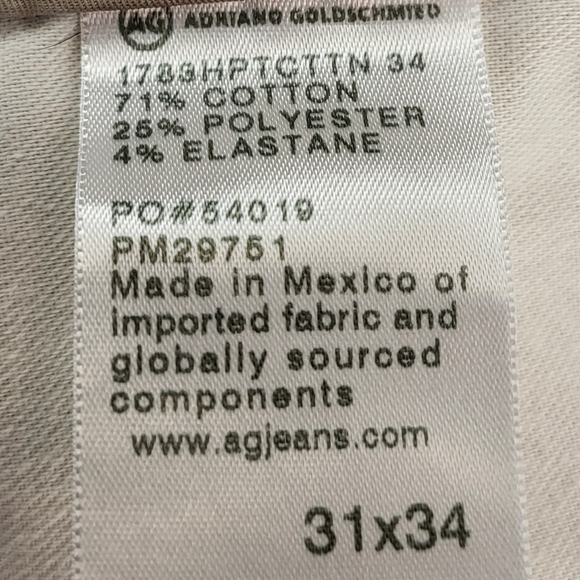 AG Adriano Goldschmied Tellis Modern Slim Khakis size 31x34 - Picture 7 of 9